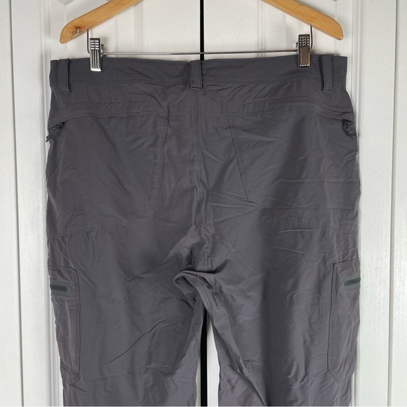 L.L. Bean Cresta Hiking Pants Men’s 36x30 Gray Nylon Utility Cargo Fish Outdoor - Picture 9 of 16